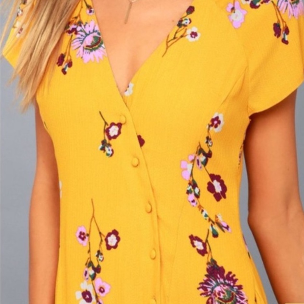 Free People Floral Dress Size Small - Picture 2 of 7